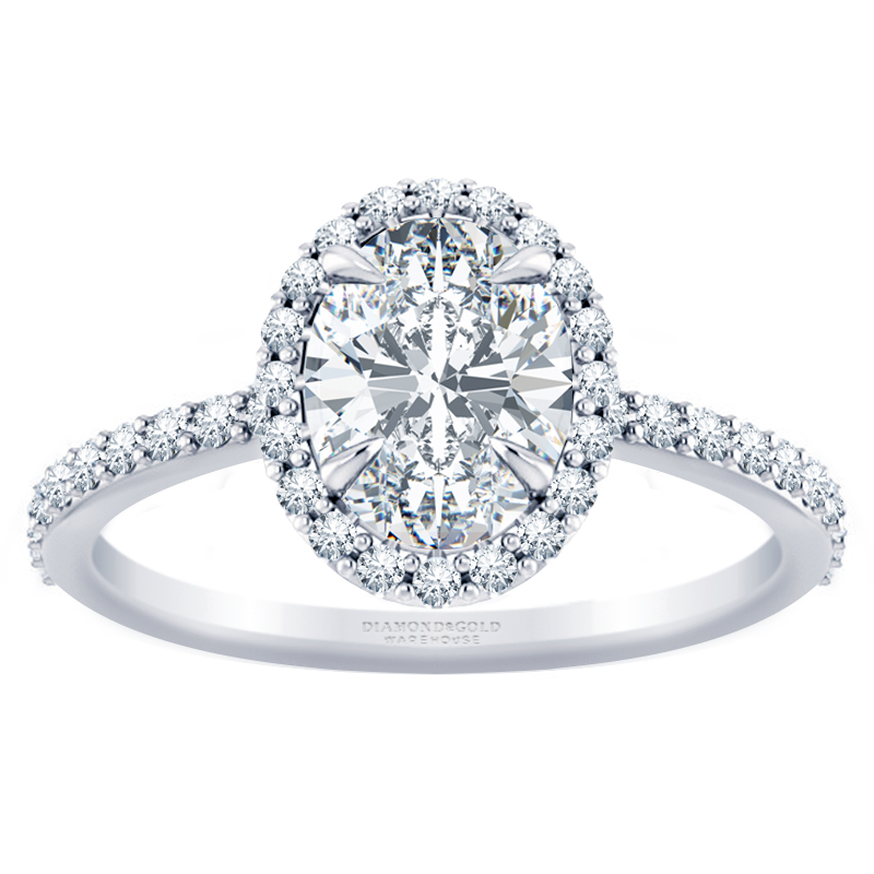 Oval Cut Diamond Engagement Ring in Dallas, Texas