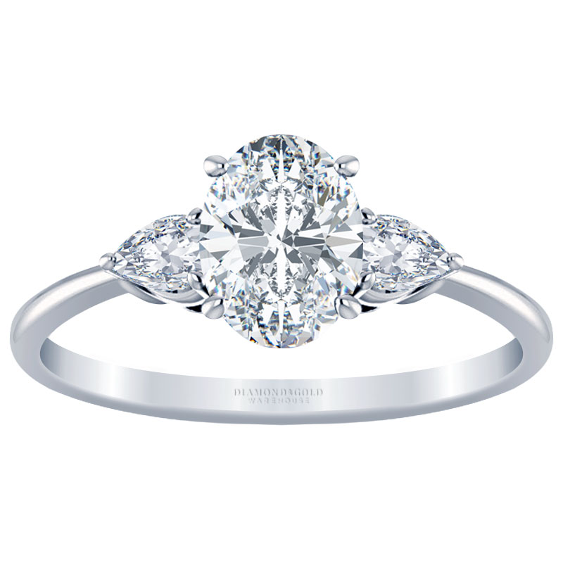 Oval Cut Diamond Engagement Ring by Diamond and Gold Warehouse in Dallas, Texas