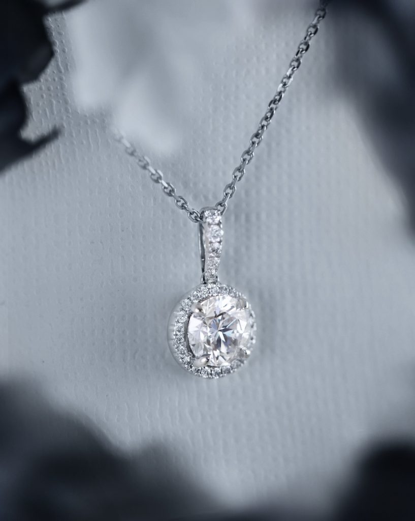 Round Brilliant Cut Diamond Pendant in Dallas - Shop Mothers Day Jewelry in Dallas! 