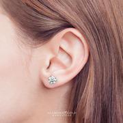 Round Diamond Stud Earrings 1.50 carat total weight