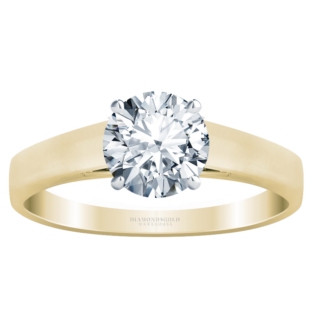 Classic Six-Prong Round Diamond Solitaire Engagement Ring – Karlise Fine  Jewelers