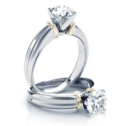 Double Solitaire Engagement Ring