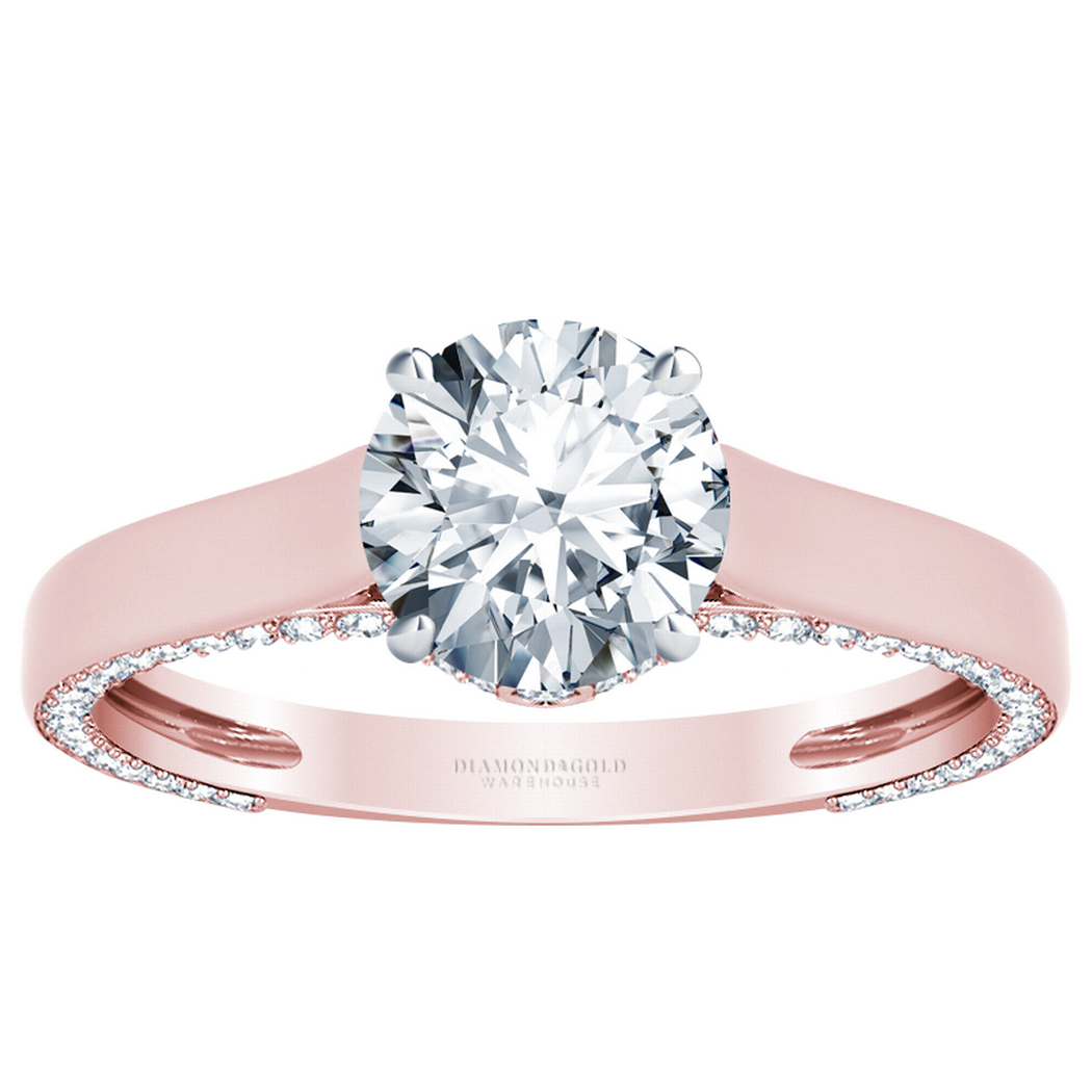 14k Rose Gold Ring with Black Zirconium Inlay and Black Diamonds Custom  Made Men's Wedding Band – Stonebrook Jewelry