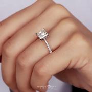 Petite Princess Diamond Engagement Ring 