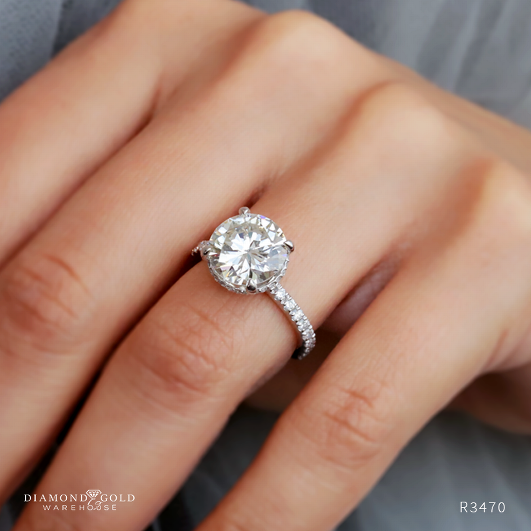 Beautiful Infinity Diamond Engagement Ring | 1 Carat | Platinum