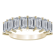 Emerald Anniversary Diamond Ring 