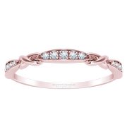 Stackable Diamond Band - Knot 