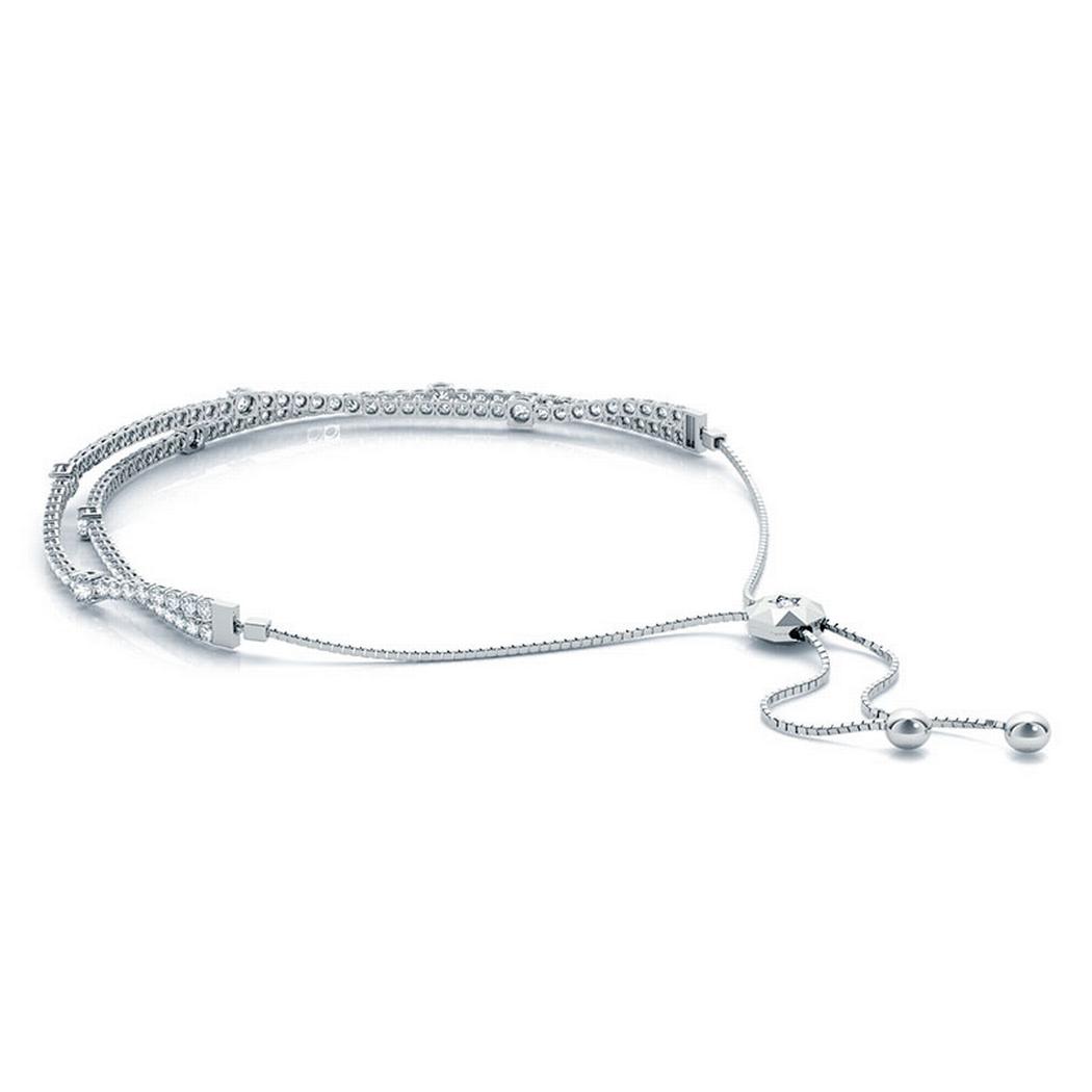 Buy 925 Sterling Silver Red Ruby American Diamond Adjustable Tennis Bracelet  for Women Girls Adjustable online
