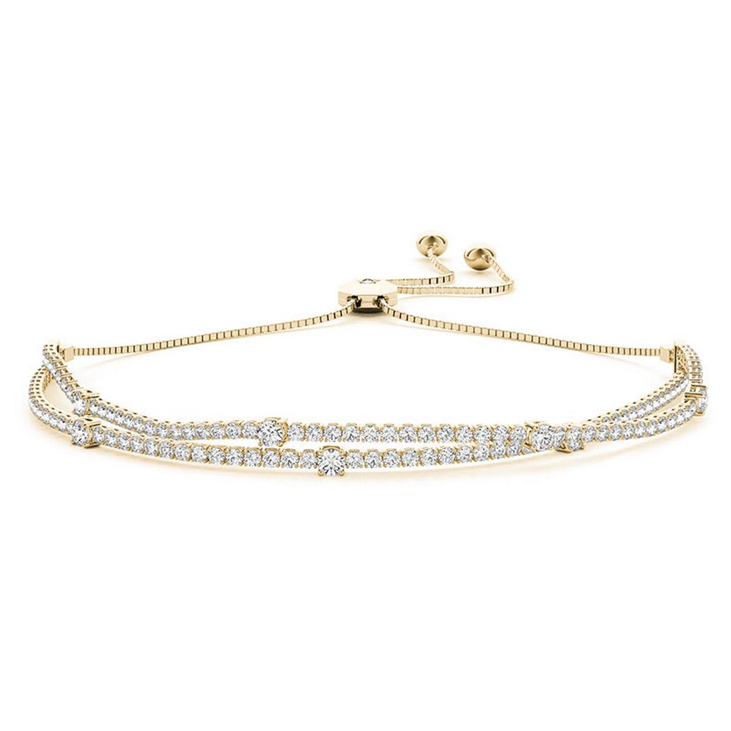 3 Carat Adjustable Diamond Tennis Bolo Bracelet – Reis-Nichols Jewelers