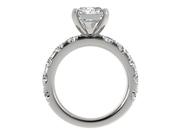 Emerald Diamond Engagement Ring and Wedding Band Set