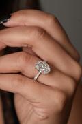 5 Carat Oval Lab Grown Diamond Engagement Ring