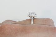 Oval Halo Engagement  Ring