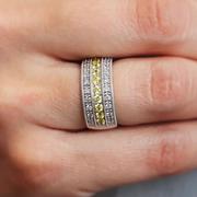 Yellow Sapphire Diamond Ring