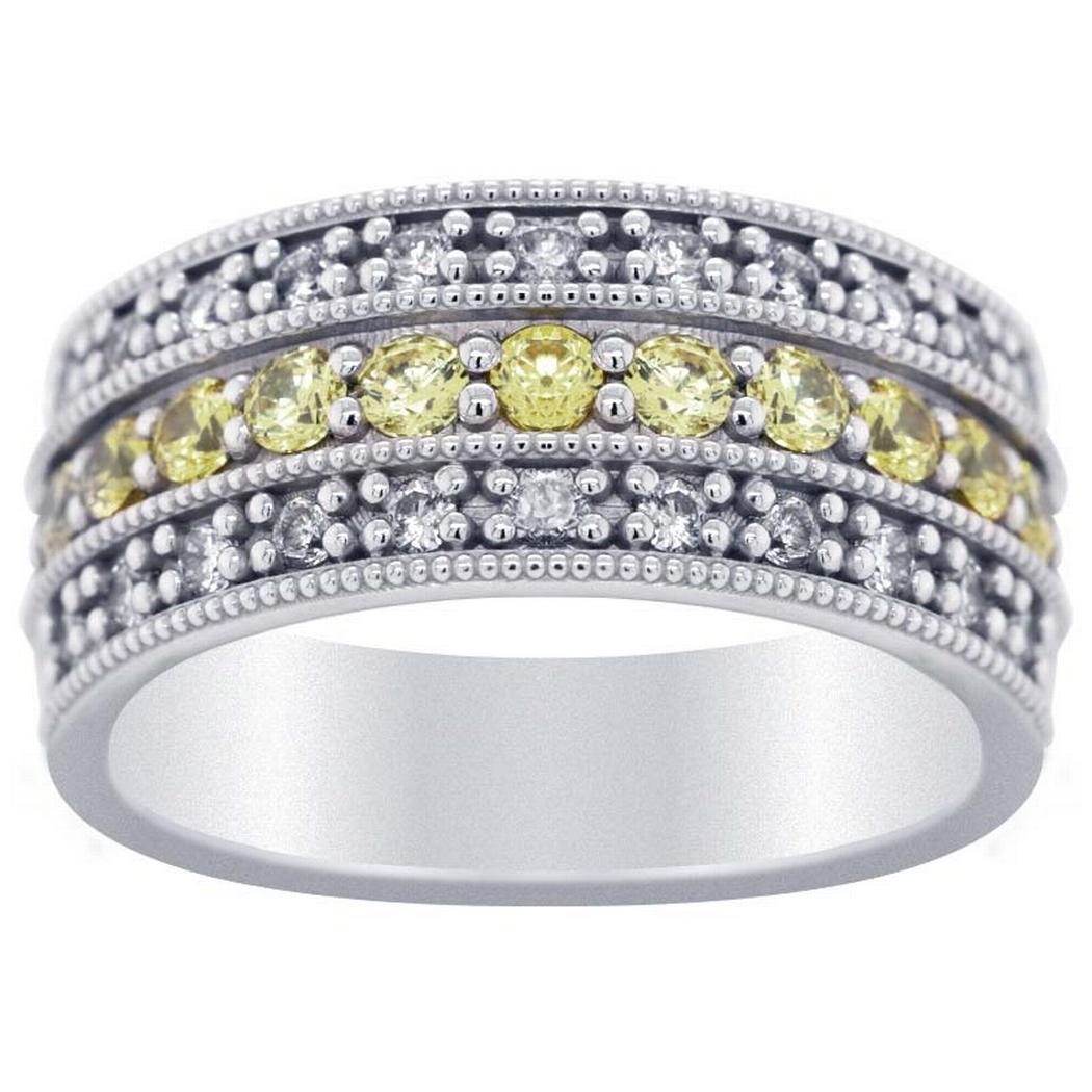 Yellow Sapphire Diamond Ring