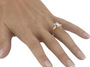 Emerald Cut Three Stone Ring with Baguettes
