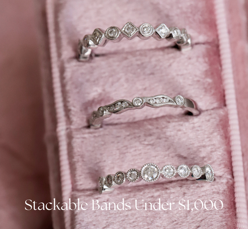 Stackable Diamond Bands under $1000
