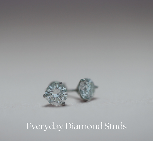 Everyday Diamond Stud Earrings