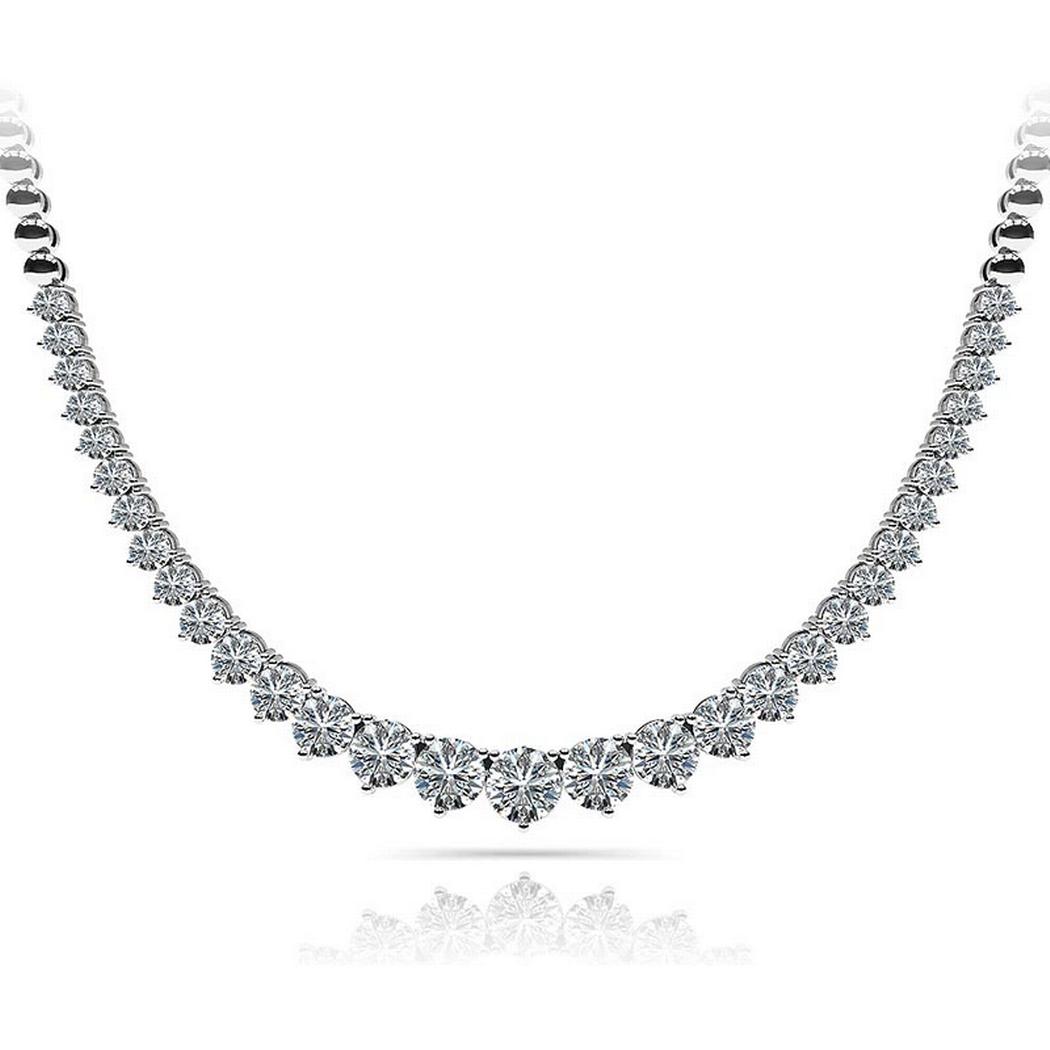 Graduated Diamond Necklace 7ctw