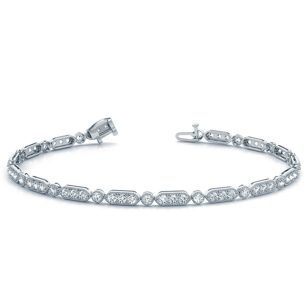 14k Milgrain Stackable Bracelet