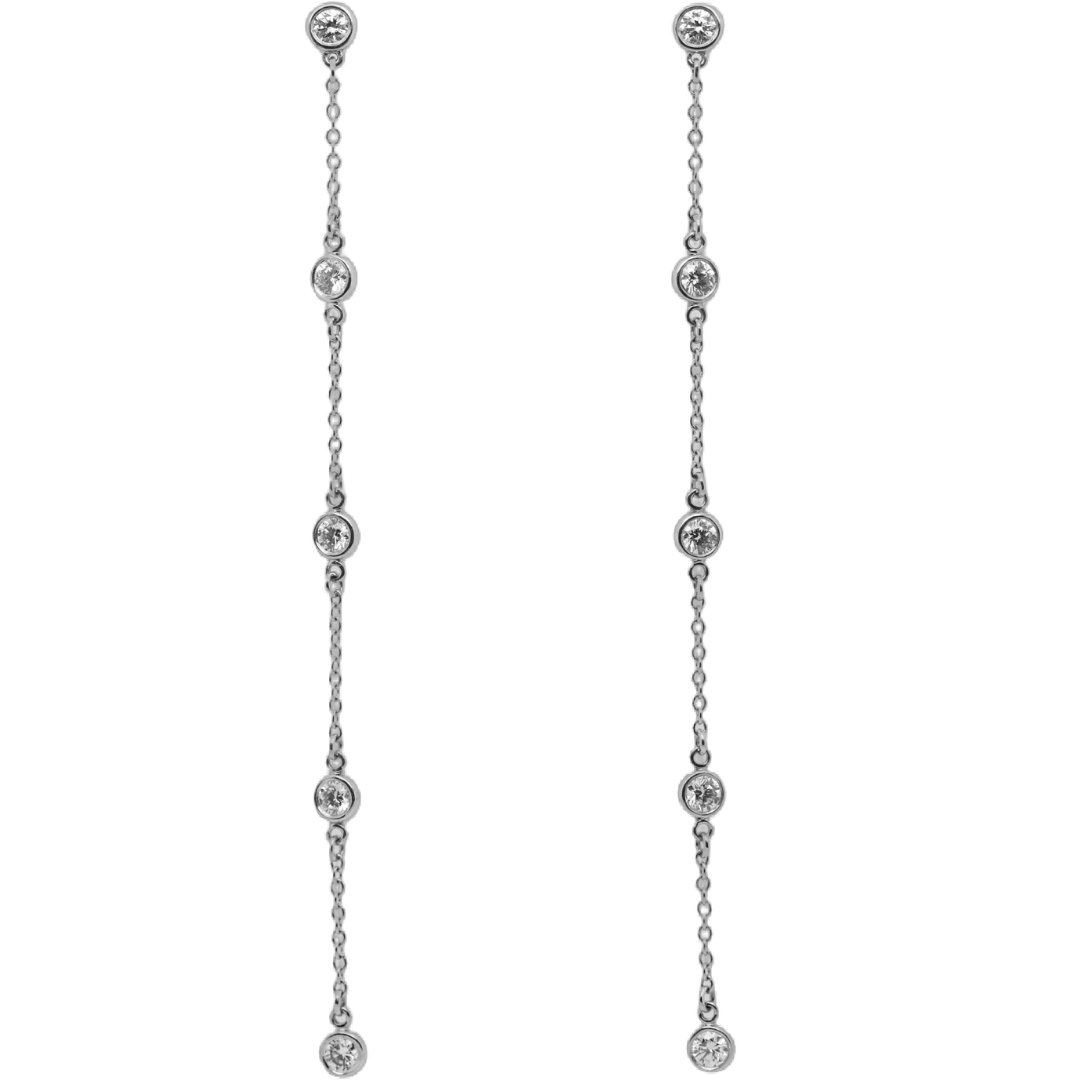 Diamond Station Earrings
