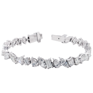 Multi Shaped Diamond Tennis Bracelet