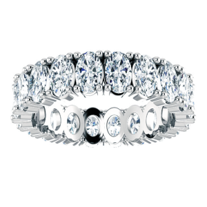 Oval Lab Diamond Eternity Band